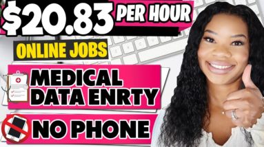 $20.83 HOURLY DATA ENTRY WORK AT HOME JOBS! NON PHONE DATA ENTRY JOBS WORK FROM HOME 2023 | WFH JOBS