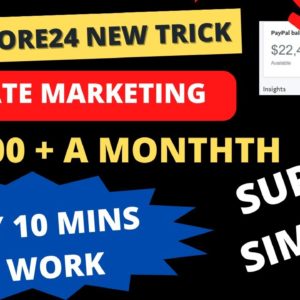 $10,000 A Month Secret Method on Digistore24 Affiliate Marketing For Beginners 2023.