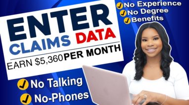 Get Paid to Type - $5,360 Per Month Data Entry Job! No Experience & No Phone Required!