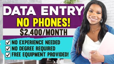 📵 *No Phones!* $2400/Month Easy Data Entry Online Job: Review Patient Files + Free Equipment!