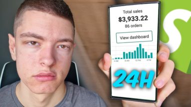 I Tried Shopify Dropshipping For 24H (Realistic Results)