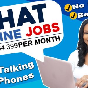 💬 $4,399 Per Month Chat Online Jobs: No Phone, No Talking, Just Typing! Work from Home Now!