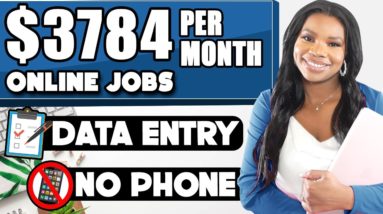 Get Paid to Type - $3,784 Per Month Data Entry Jobs! No Phone Required & FREE Equipment Provided!