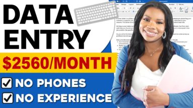 Hurry! Easy Work-from-Home Data Entry Typing Job: Make $2,560/Month - Apply Now Before It's Gone!