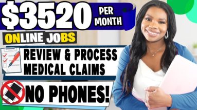 📵 (No Phones!) Earn $3520 per Month - Work from Home and Get Paid to Review Medical Claims!