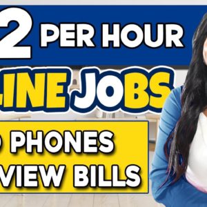 Get Paid to Review Bills: $22/Hour Online Jobs, Part-Time, No Phone, No Experience Needed!