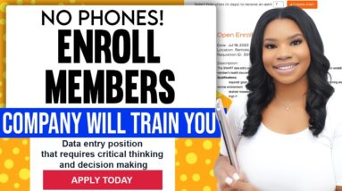 📵 No Phone Calls! $15/Hour Data Entry Work-From-Home Jobs - No Experience Enrollment Rep!