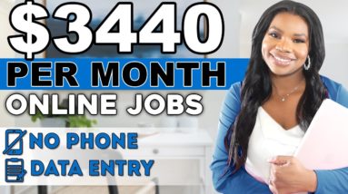 📵 URGENT: $3440 PER MONTH! NO PHONE DATA ENTRY ONLINE JOBS! GET PAID TO TYPE! | WORK FROM HOME JOBS