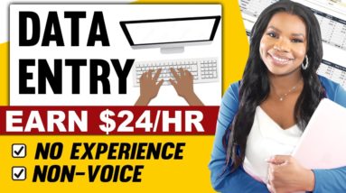 DATA ENTRY: $24 Per Hour | NO EXPERIENCE NEEDED: Non-Voice Typing Job | Work From Home Jobs 2023