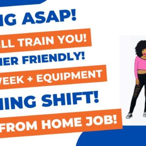 Hiring Asap! Beginner Friendly $600 A Week + Equipment Provided Work From  Home Job Evening Shift