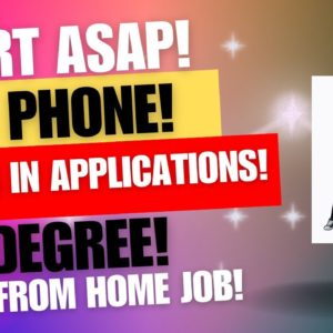 Start Asap! Non Phone! Keying In Applications No Degree Work From Home Job #wfhjobs #remotejobs2023