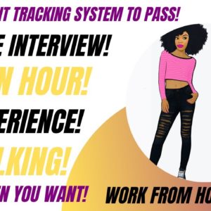 No Applicant Tracking System To Pass! Skip The Interview! No Experience $20 An Hour WFH Job 2023