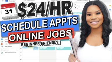 Get Paid $24/hr to Work from Home: Appointment Scheduler Job with Flexible Schedule