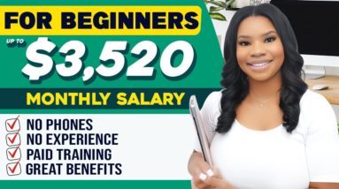 2 Beginner-Friendly Work From Home Jobs That Pay Up to $22/hour - Earn Up to $3520/month!