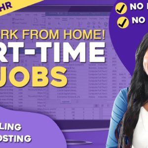 👩🏾‍💻 Part-Time Work From Home Jobs - Up to $27 Per Hour! Beginner Friendly Online Work At Home Jobs!