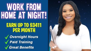 🌙 Night Work-From-Home Healthcare Jobs Hiring Now! Earn $21/Hour Authorizing Medications Overnight