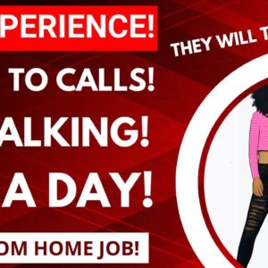 Listen To Calls! No Experience $116 A Day Non Phone Work From Home Job No Degree #remotework #remote