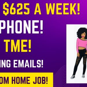 Up To $625 A Week! Non Phone Part Time Work From Home Job Answering Emails No Degree Remote Job