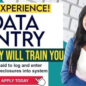 Earn $3,040 Monthly as a Data Entry Clerk - No Experience Needed, Company Will Train You!