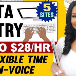 Data Entry Jobs From Home: Up to $28/hr | No Experience Required | Typing & Non-Voice