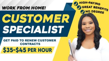 Work from Home: Get Paid $35-$45 per Hour with No Degree Required