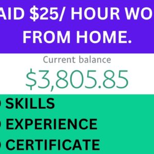 Make $25 Per Hour From These 2 Work From Home Jobs | Make Money Online Easily