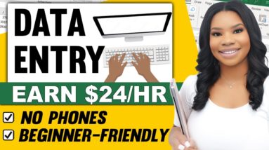 DATA ENTRY: $24 Per Hour | Non-Voice Typing Jobs | Work From Home Jobs 2023