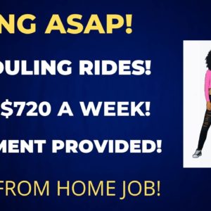 Hiring Asap! Scheduling Rides Up To $720 A Week Work From Home Job + Equipment Provided Remote Job