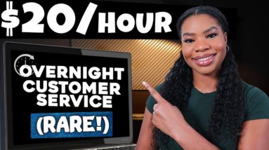 🆕 Overnight Work-From-Home Customer Care Job: Make $20/Hour Helping Customers! Apply Now!