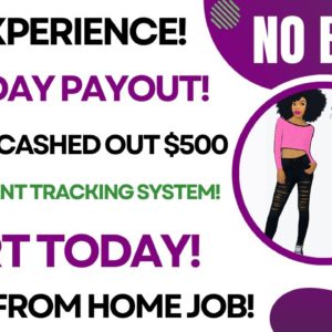 No Interview No Applicant Tracking System No Resume Member Cashed Out $500 Same Day Payout WFH