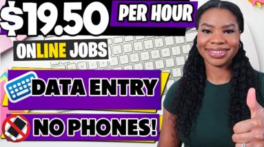 Data Entry Work From Home Jobs: Get Paid $19.50/Hour - No Experience, No Phone Required!