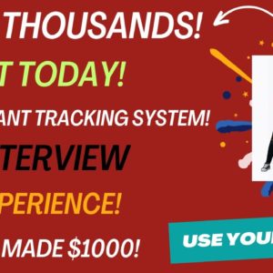 They Are On Fire! Start Today! No Applicant Tracking Systems! No Experience! No Interviews #wfh