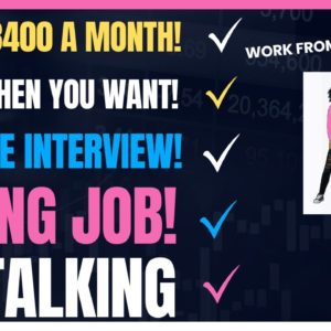 Skip The Interview Work When You Want No Talking! Typing Work From Home Job Up To $3400 A Month