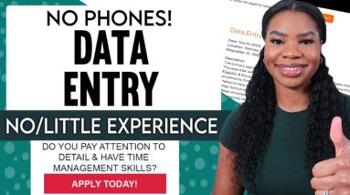 📵 No Phone Calls! $17.50/Hour Data Entry Work-From-Home Jobs - No Experience Enrollment Rep!