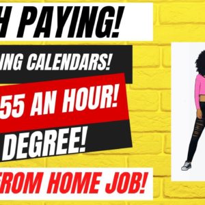 High Paying! Managing Calendars Up To $55 An Hour Work From Home Job No Degree Remote Job 2023