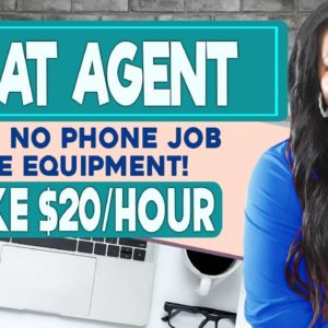 💬 $20/Hour Chat Work From Home Jobs! No Phone Calls, Free Equipment!