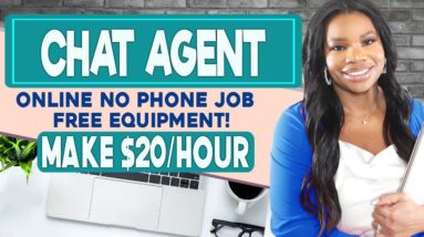 💬 $20/Hour Chat Work From Home Jobs! No Phone Calls, Free Equipment!