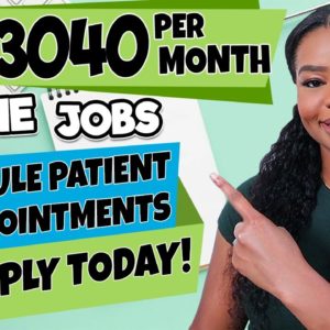 Get Paid $3040/Month to Schedule Appointments From Home! Apply Today!