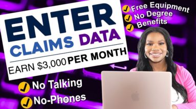 Get Paid to Type - $3,000 Per Month Easy Data Entry Job! No Phone Required & Free Equipment!