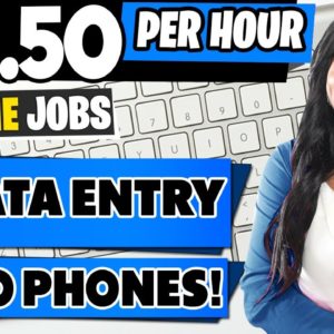 📵 Data Entry Jobs From Home: Earn $18.50/hr with Little Experience (No Voice Needed)