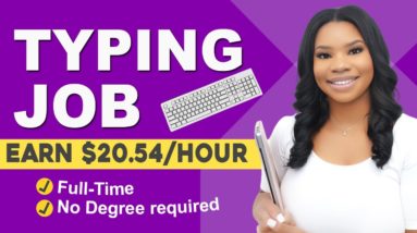 📵 $20.54/Hour Typing & Data Entry - Your Perfect No-Phone Work From Home Job!