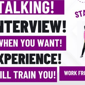 No Talking Work From Home Job 2024 No Interview No Experience Work When You Want Part Time WFH 2024