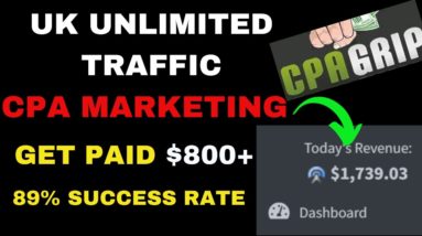 Make $800+ / Day With CPA  For Marketing  For Beginners Using Unlimited Free Traffic