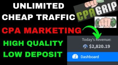 Get Paid $681+ Per Day With CPA Marketing Using Unlimited Traffic | Earn Passive Income Online