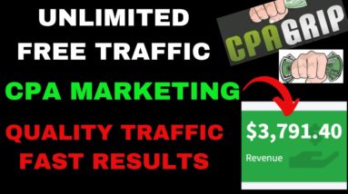 Get Paid $496+ Per Day With Free CPA Marketing For Beginners | Unlimited Free Ads Method.