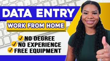 📵 HURRY: Easy Data Entry Job | No Phone Work From Home Jobs | Free Equipment Provided