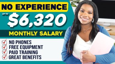 Act Fast! 2 No Experience Work From Home Jobs Hiring Now - Earn up to $6320/month!