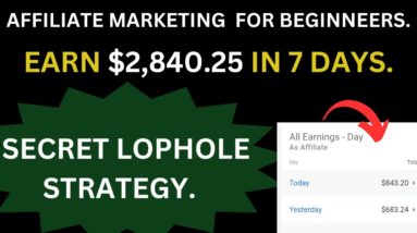 Earn $2,486+ In 7 Days With Free Affiliate Marketing Strategy | Digital Marketing For Beginners.