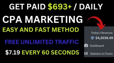 Get Paid 693+ Daily With CPA Marketing For Beginners | Free Online Digital Business