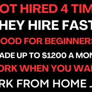 I Got Hired 4 Times! They Respond Fast Work When You Want Beginner Friendly Work From Home Job